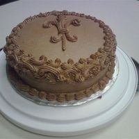 Fleur De Lis Birthday Cake This was a lemon cake (thanks to patton78, arwa and pterrell for the recipes) with Toba Garrett's chocolate buttercream. My coworker...