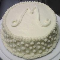 Wilton Class 1 - Cake #2 This cake was for a coworker, who requested a red velvet birthday cake. I had never worked with the cream cheese butter cream, and it was...