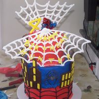 Spiderman Cake Well, here's my attempt at the spiderman cake originally done by Shellylynn. Thanks to Shellylynn and other CCers for all the...