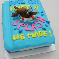 Library Cake Chocolate and yellow cake covered in MMF. All accents in MMF as well. This was my first time modeling anything out of fondant... I guess i...