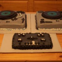 Turntables & Mixer 1 This is the cake(s) I made for my sister's Birthday today. She is a DJ and has a true passion for music. So to make these turntables &...