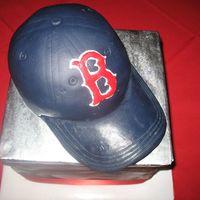 Phil's Sox Cake The groom asked for a chocolate Red Sox Cake, so I made a chocolate box with baseball cap sitting on top. The base wasn't much to look...