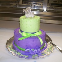 Baby Carriage my sils baby shower cake. wasc with vanillia almond buttercream.