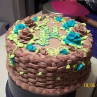 Nanas 60Th Bday choc cake with choc mint filling the birthday girls fav