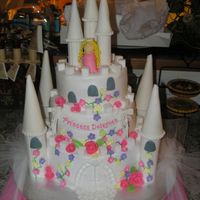 Princess Castle Cake my daughters 8th birthday cake