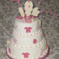 Jasmin' S Baby Shower Back back of cake