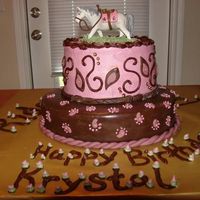 Paisley Horse Birthday Cake made from fondant and buttercream for my neices birthday