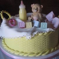 Baby Basket I got this wonderful idea from sugarshack. Thanks for the help Sharon. The cake was for my sisters baby shower and it was a big hit.