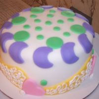 Easter / Neighbor Hi All - This is my second cake without a class! It's a two layer 6 inch chocholate cake for my neighbor. I can't wait to see...