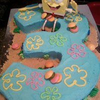 Spongebob This is the other spongebob i did. Did one before this with a pineapple and a smaller spongebob.