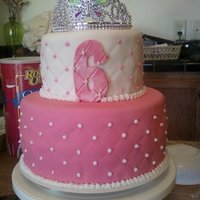 Princess Cake My neighbor girl is in pageants and loves princesses! The tiara lite up and everything!