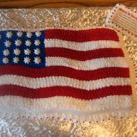 American Flag Cake I really enjoyed making this cake! -And in the process I learned, yet, another valuable lesson. It takes a lot of Wilton food coloring...