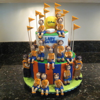 Softball Cake I would like to thank Humblepie for the inspiration on this cake.I did this for my daughters softball party to celebrate them winning first...