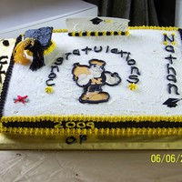 My Nephew's Graduation Cake BC icing