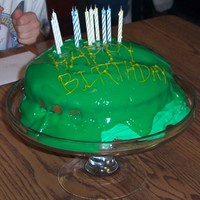 Green Slime Birthday Cake 