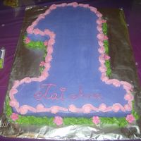 Number1 Number 1 for my niece's first bday party.....goes along with the tinkerbell cake