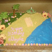 Beach Cake fondant accents