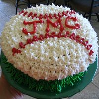 1St Birthday Baseball Smash Cake This is a picture of my son's first birthday cake. We also had matching cupcakes for everyone else.