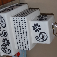 Paisley 25Th Anniversary Cake I made this cake for my parents 25th Anniversary, since they didn't get to have a actual wedding cake. My mom said she wanted it to be...