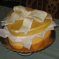 Gold Heart This cake was actually for my mom on mother's day. She always complains that I never make them fancy cakes, they just get leftovers (...