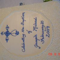 Baptism Cake My first baptism cake. White cake, lemon mousse filing. I wanted simple and I found a very nice cross on this webiste in the First...