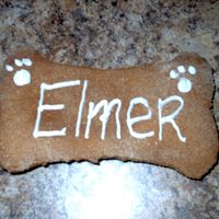 Homemade Dog Bone--1St Birthday This is a homemade dog bone with the dog's name written on it!! Its nothing special just wanted to show everyone that helped me with...
