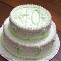 40Th Birthday Cake Two Tier cake