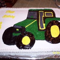 Tractor john deere for nephew who want to farm just like dad, all buttercream
