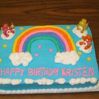 Care Bears Birthday This was a birthday cake that I made for a friend's daughter. This one was a lot of fun to make.