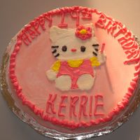 Hello Kitty Cake Only my second attempt at decorating.. again.. gentle is good.. but i could use some tips!