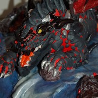 Deathwing Wow This cake is probably my favorite. RCT deathwing, covered in fondant.