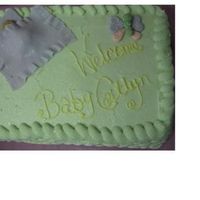 Baby Shower Cake chocolate cake with white chocolate cream cheese frosting