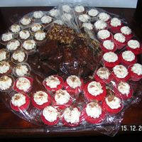 Mini Red Velvet , Carrot Cakes And Brownies 