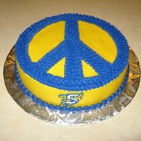 Peace Sign All buttercream