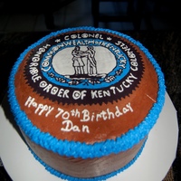 Kentucky Colonel Chocolate cake w/ cbc. enhanced FBT of symbol. The person it was for loved it. TFL
