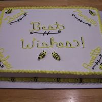 Best Wishes Bees done for my moms school. they had 2 getting married this summer and 2 retiring this year. the school mascot is bees if you havent caught...