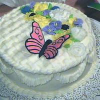 Easter/spring Basket-Class Project This was the final cake I made in my cake decorating class. All the flowers are buttercream. This is the second cake I ever (seriously)...