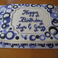 Dots This was done to go with a anniversary cake for the same party. She wanted both cakes to tie in with each other. She wanted to have the...