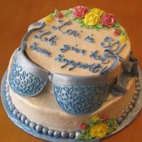 Blue Bra This is more of the side of the cake to show the strapes. Very fun cake to do. I'm happy with how this one turned out. Thanks for...