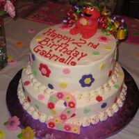 Elmo This was my first time doing a little figure. He was fun to make. I used rolled chocolate fondant for him. I learned to start with a...