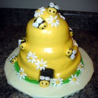 Beehive My attempt at the design from a Debbie Brown book. All mmf. The high humidity made it appear wet.