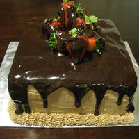 Chocolate Ganache With Strawberry's I made this for a birthday. It is a chocolate cake with chocolate ganache in the middle. Then I iced it with chocolate butter cream. Then...