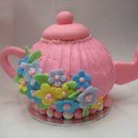 Tea Pot Cake This cake was made for my Granny's woman's group. It's a vanilla cake with vanilla buttercream. The design was used from...