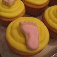 Feet Baby Shower Cupcakes These cupcakes matched the theme of the shower. I made chocolate and vanilla cupcakes with a vanilla cupcake buttercream. Each cupcake was...