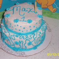 Boy's 1St Birthday! This is the cake I made for my son's first Birthday!