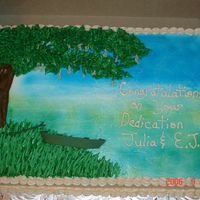 Cajun Themed Cake This was a dedication for a Cajun Heritage festival. They wanted it to be themed toward the swamp