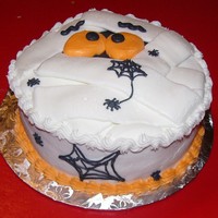 Mummy Cake All buttercream 8 inch Halloween mummy cake.