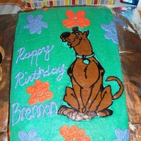 Scooby Doo All buttercream, Scooby is a FBCT. (my first)