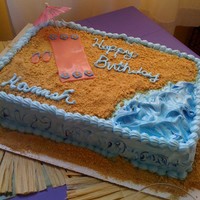Luai Birthday IMBC with graham cracker sand and fondant accents