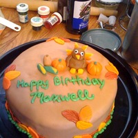 Thanksgiving/birthday All fondant